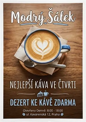 Ukázka formátu A6 pro tisk letáků